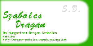 szabolcs dragan business card